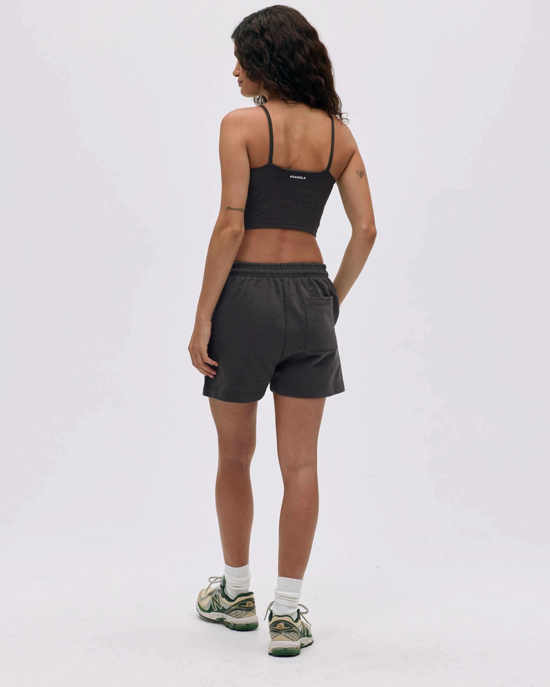 Branded Sweat Shorts - Coffee Bean