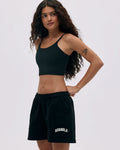 Varsity Sweat Shorts - Black/Marshmallow White