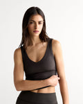 Ultimate V-Neck Top - Coffee Bean