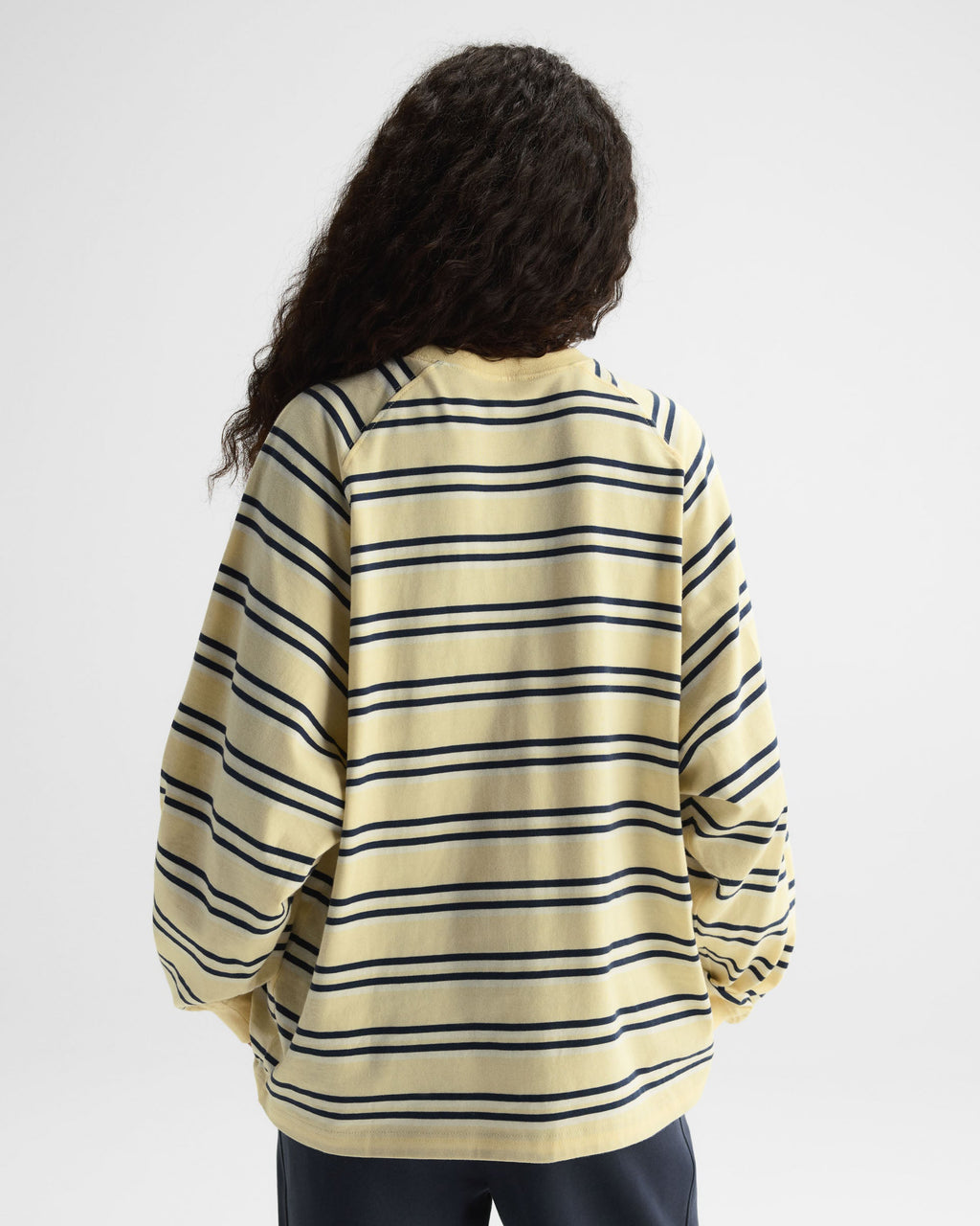 Stripe Long Sleeve T-shirt - Buttercream