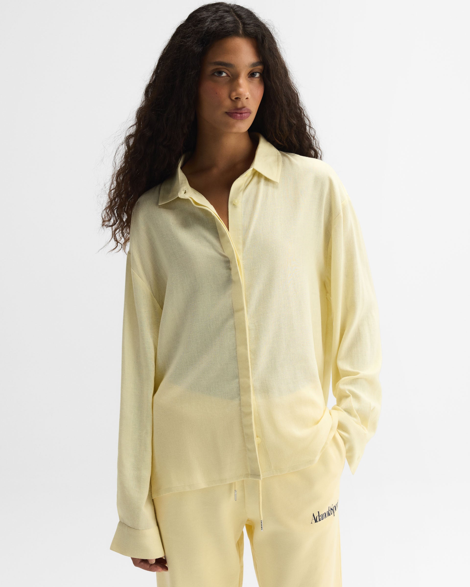 Linen Blend Shirt - Buttercream