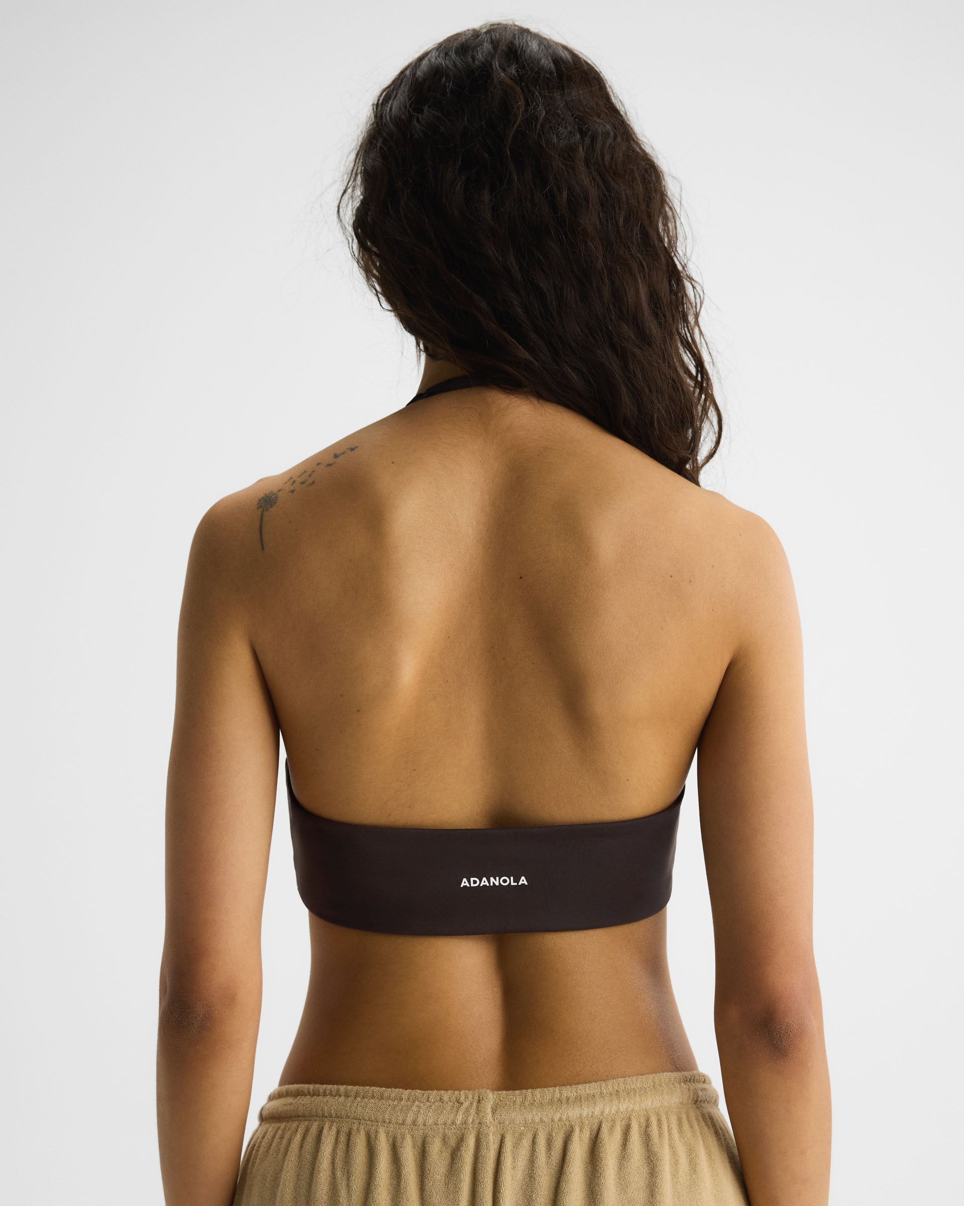 Ultimate Halter Double Layer Bra - Coffee Bean/Dusty Brown