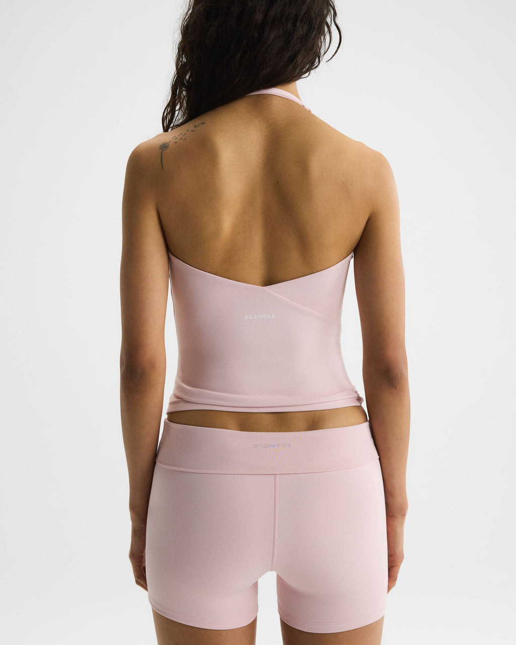 Ultimate Halter Cross Back Top - Cloud Pink