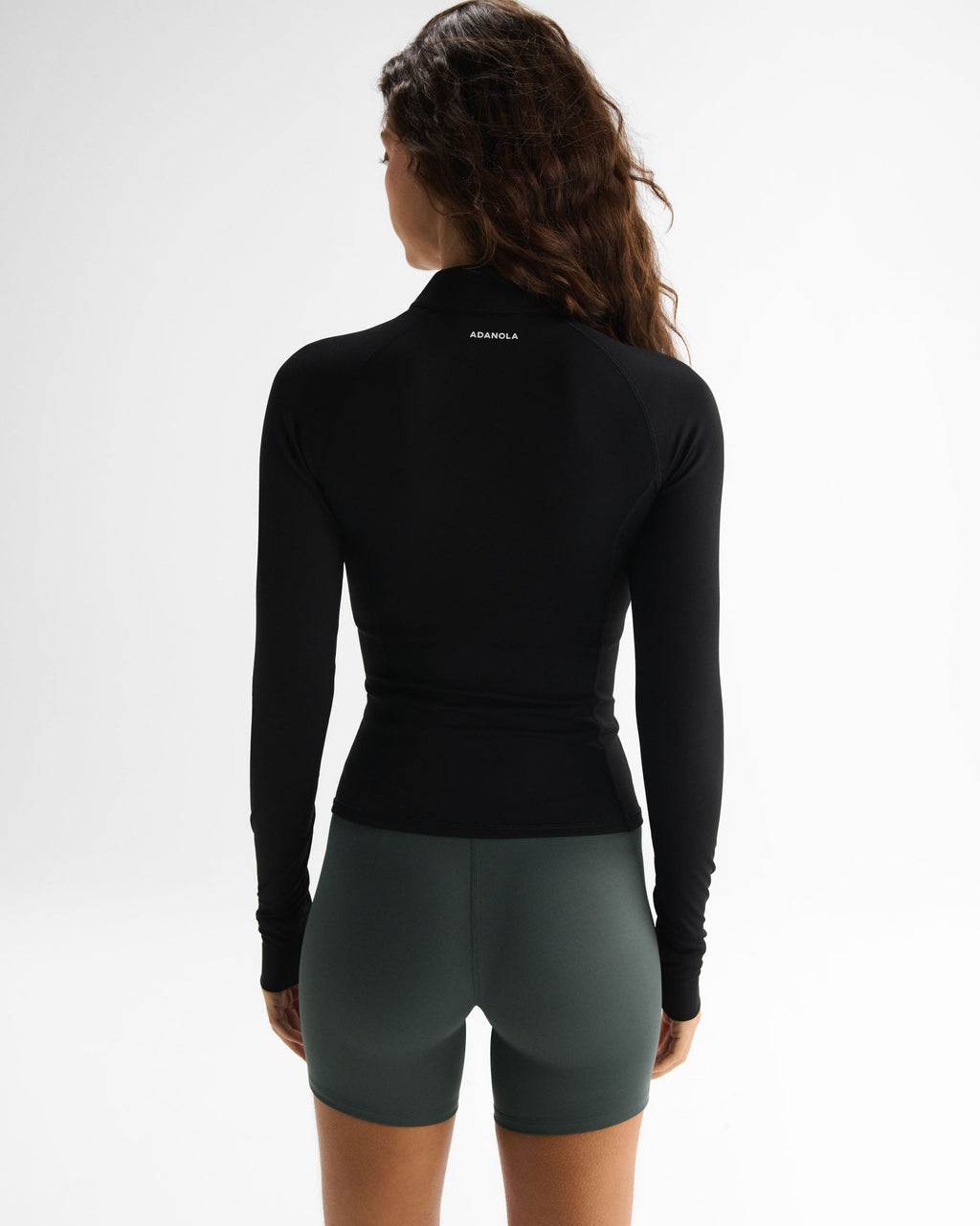 Ultimate Long Sleeve Zip Up Top - Black