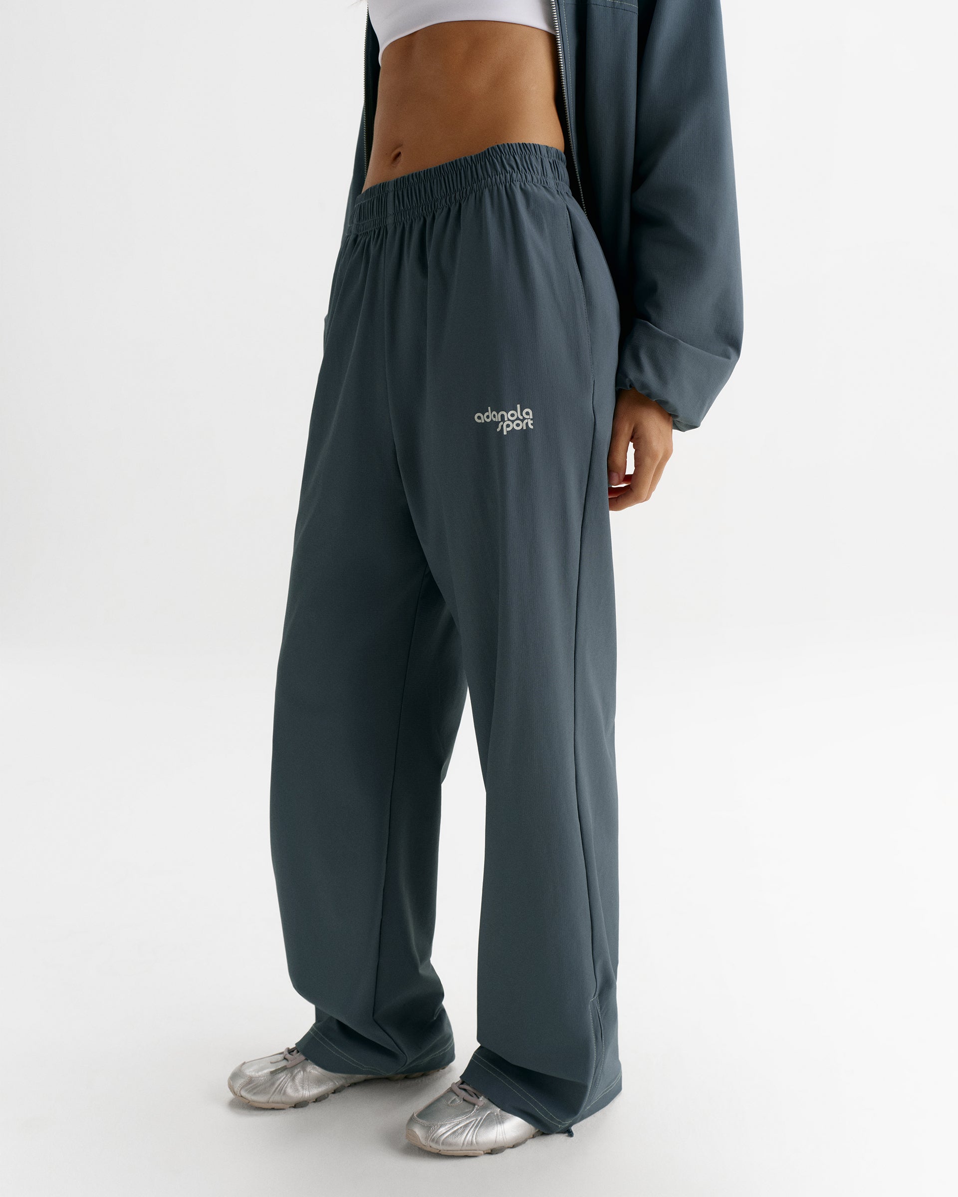 Adanola Sport Top-Stitch Detail Track Pants - Storm Blue
