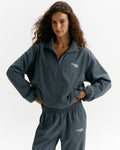 Adanola Sport Top-Stitch Detail Track Jacket - Storm Blue