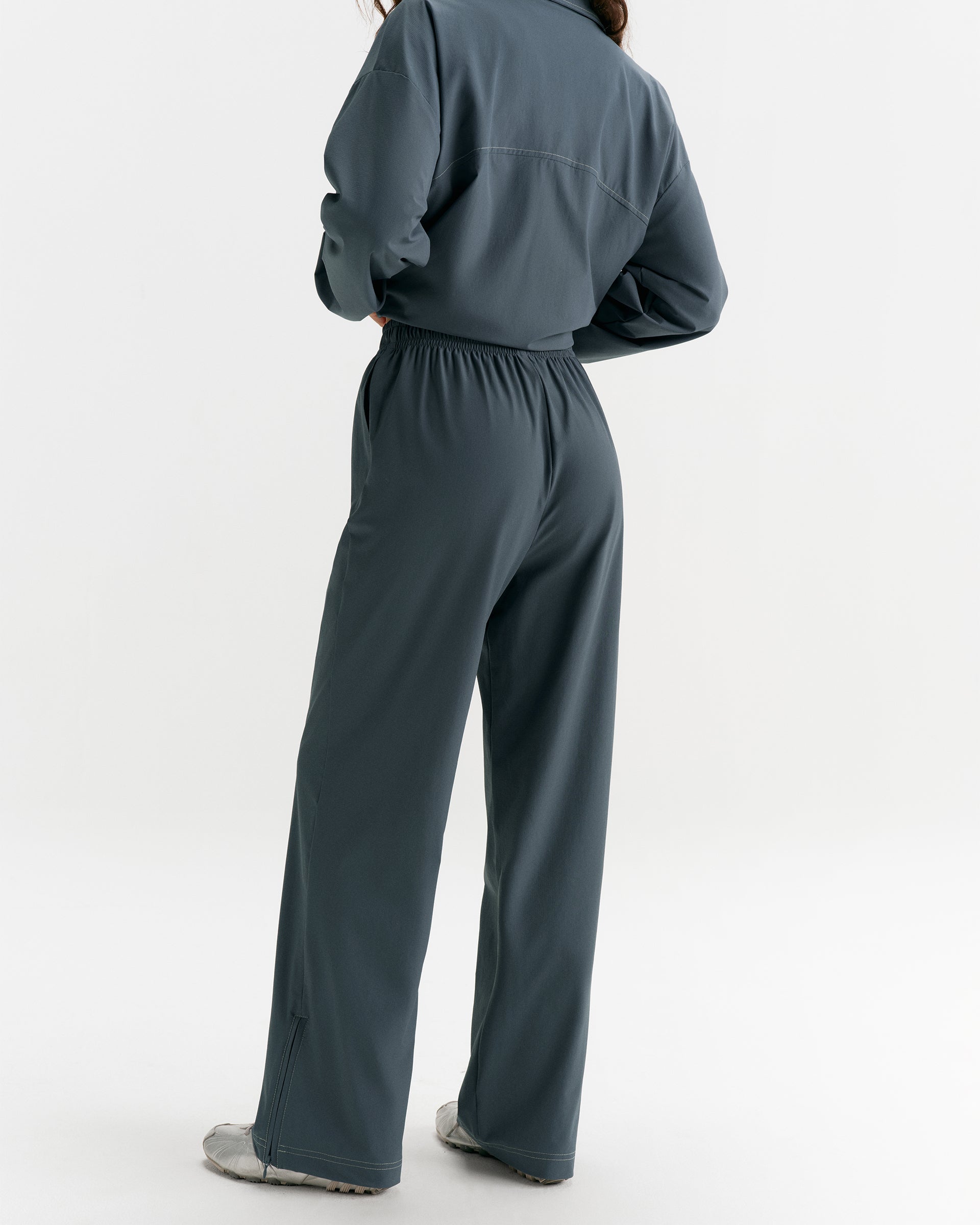 Adanola Sport Top-Stitch Detail Track Pants - Storm Blue