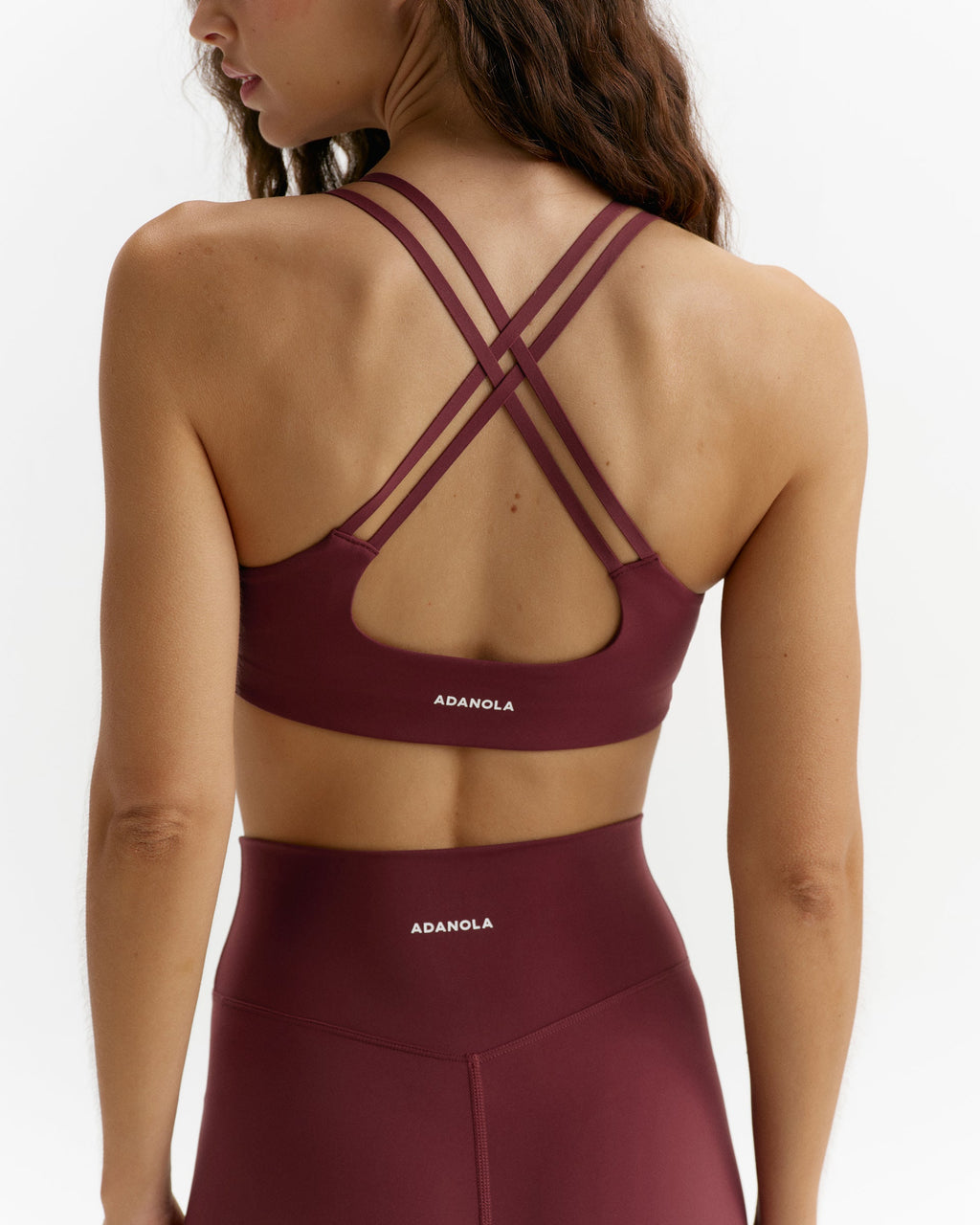 Ultimate Cross Back Bra - Damson Red