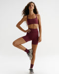 Ultimate Crop Shorts - Damson Red