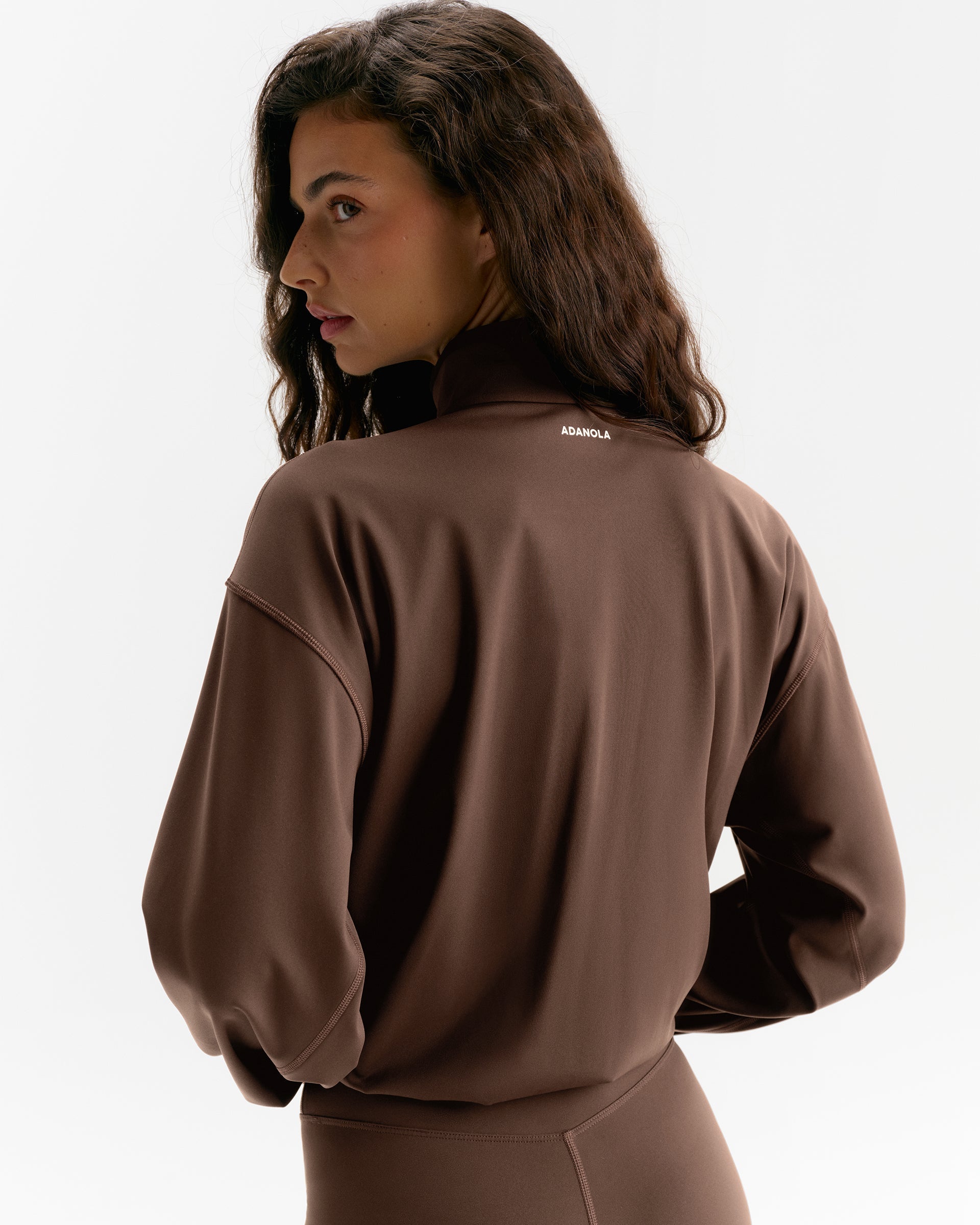 Ultimate Zip Through Jacket - Chocolate Brown
