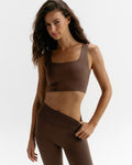 Ultimate Square Neck Bra - Chocolate Brown