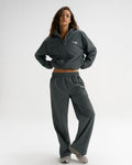 Adanola Sport Top-Stitch Detail Track Pants - Sea Green