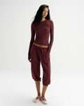 Ultimate Long Sleeve Top - Damson Red