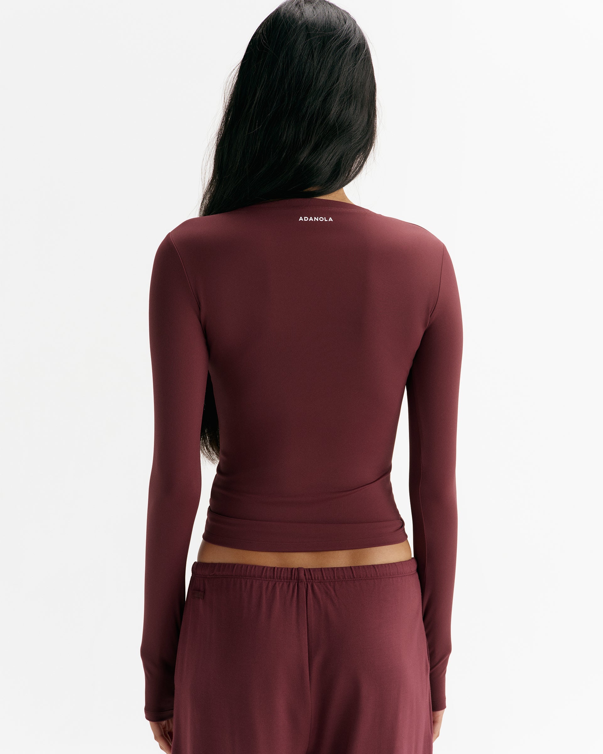 Ultimate Long Sleeve Top - Damson Red