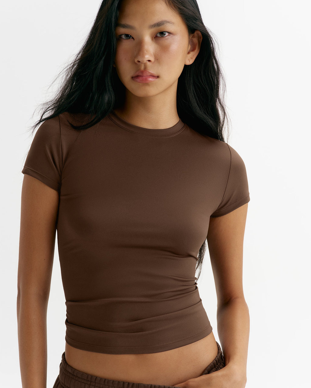 Ultimate Short Sleeve Top - Chocolate Brown