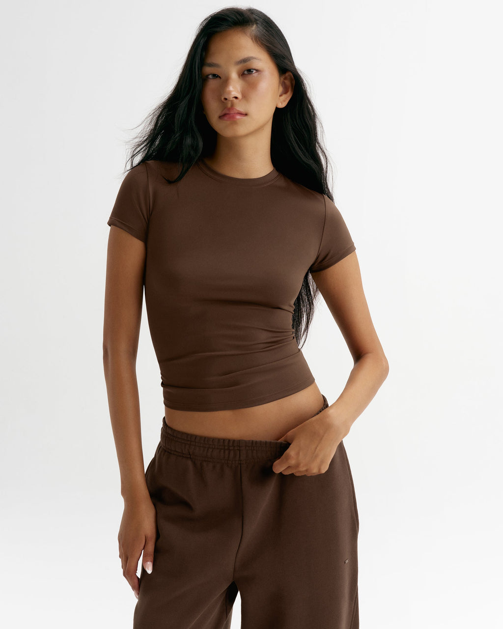 Ultimate Short Sleeve Top - Chocolate Brown