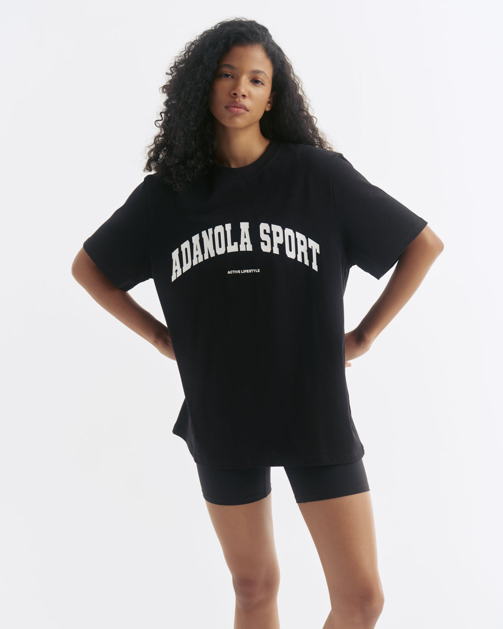 AS Short Sleeve Oversized T-shirt - Black/White