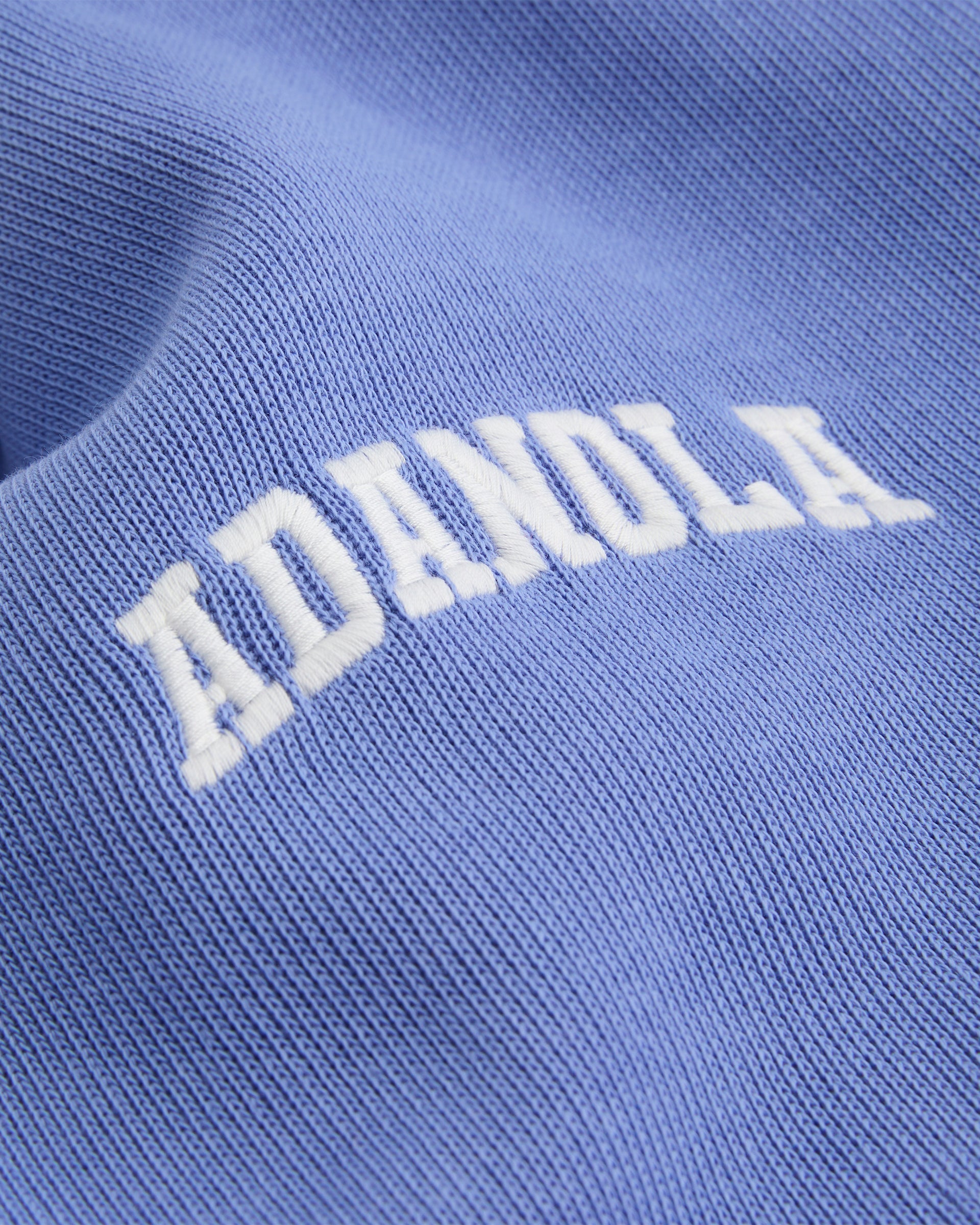 Varsity Oversized Rugby Top - Blossom Blue/Marshmallow White