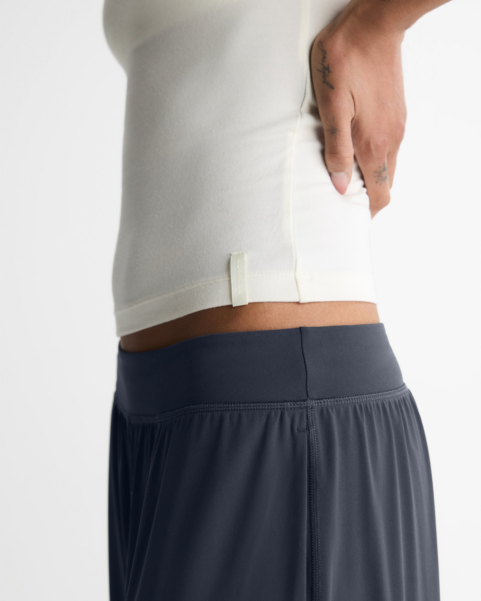 Modal Soft Skinny Strap Cami Top - Marshmallow White