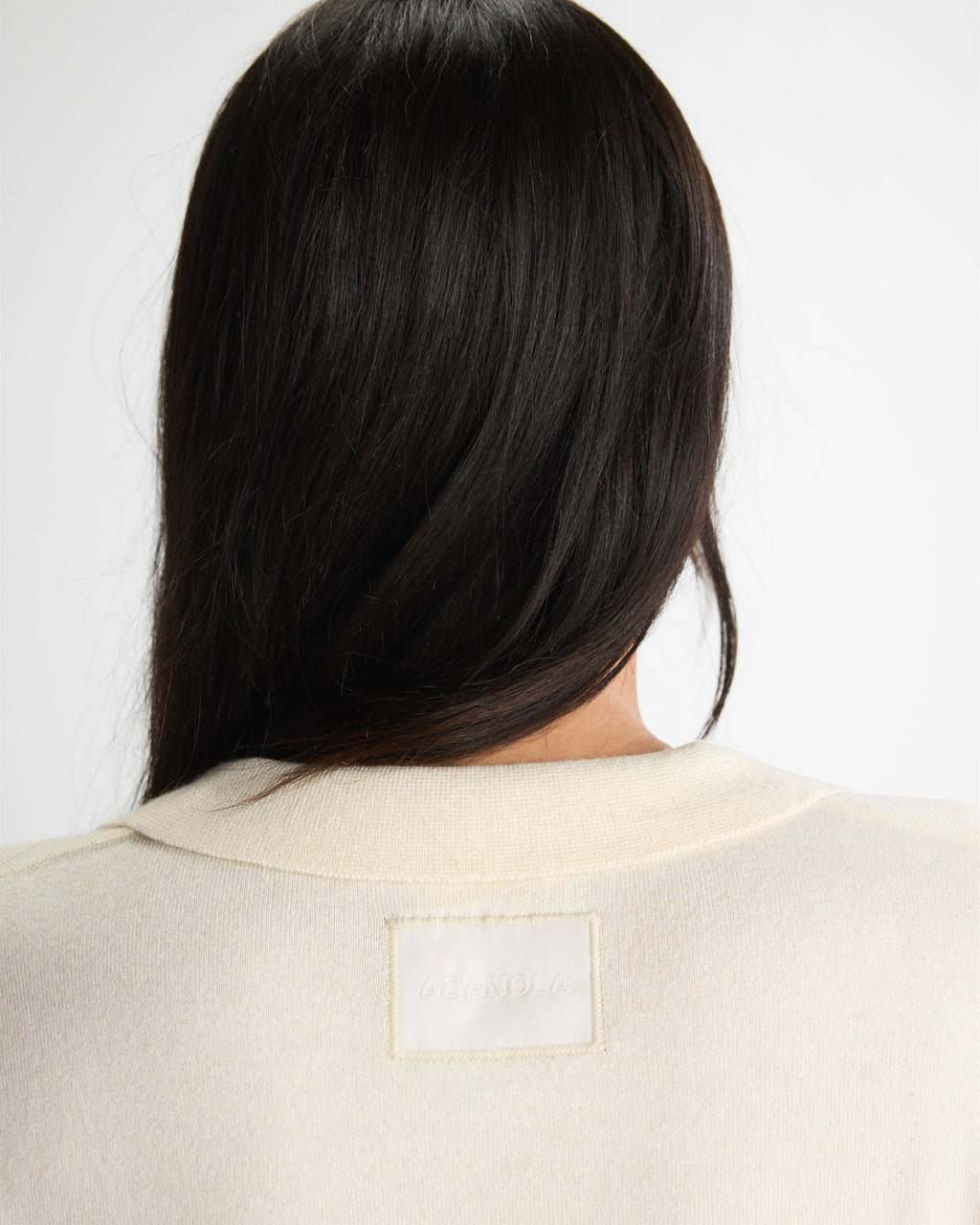 Knit Asymmetric Polo - Marshmallow White