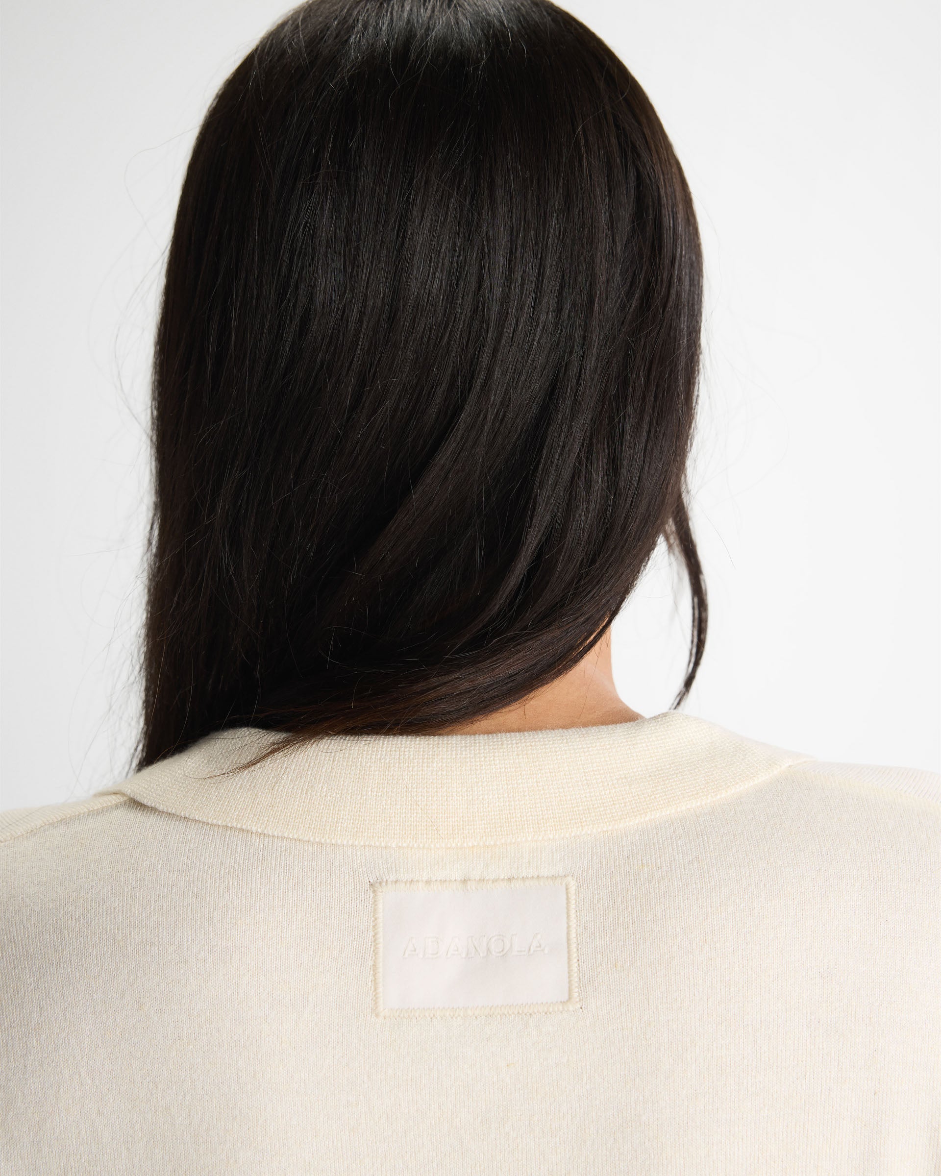 Knit Asymmetric Polo - Marshmallow White
