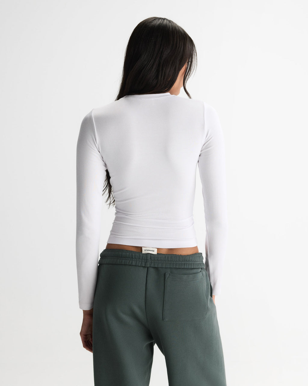 Modal Soft Long Sleeve Top - White