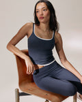 Modal Soft Skinny Strap Cami Top - Midnight Blue