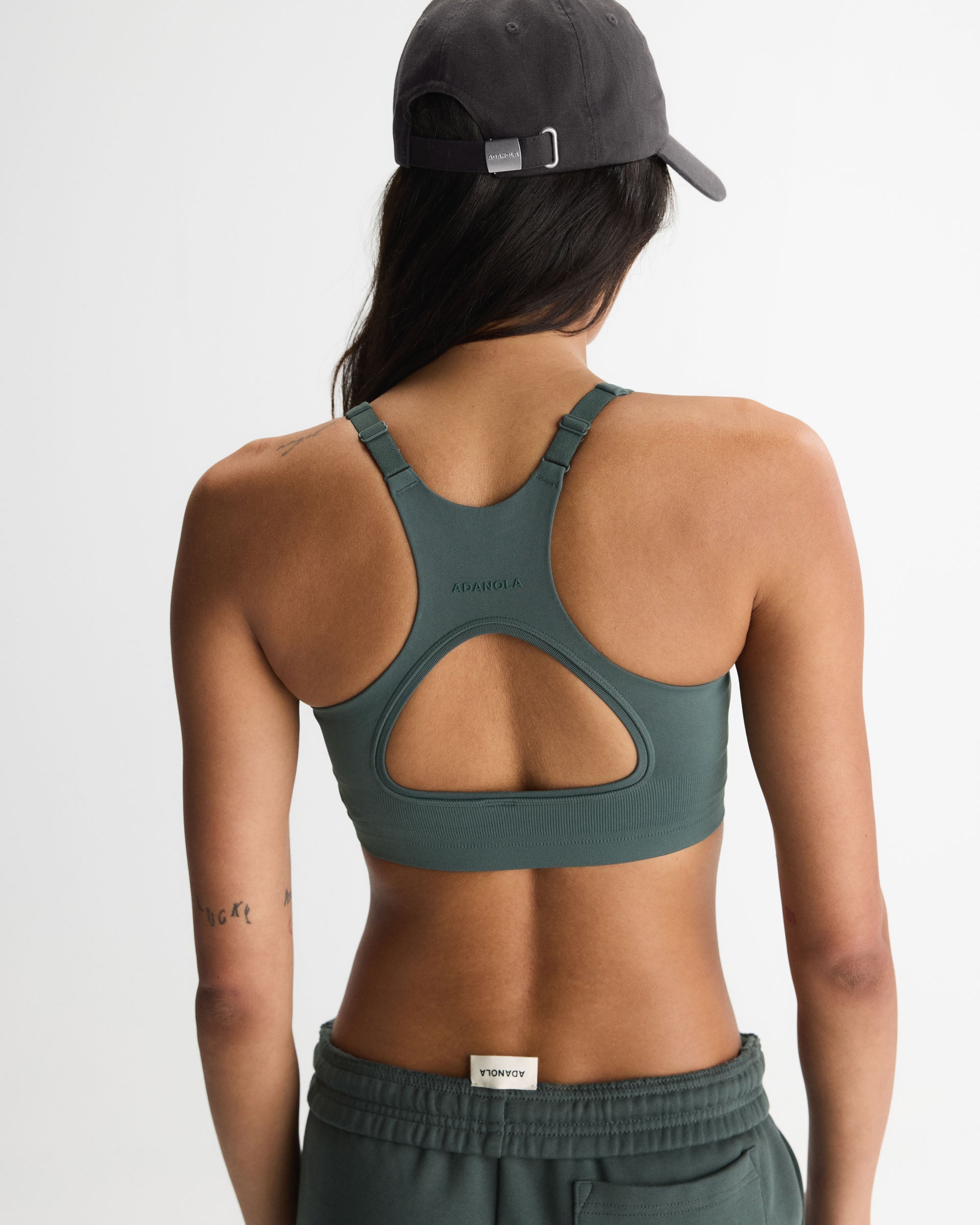 Seamless Racer Back Bra - Sea Green