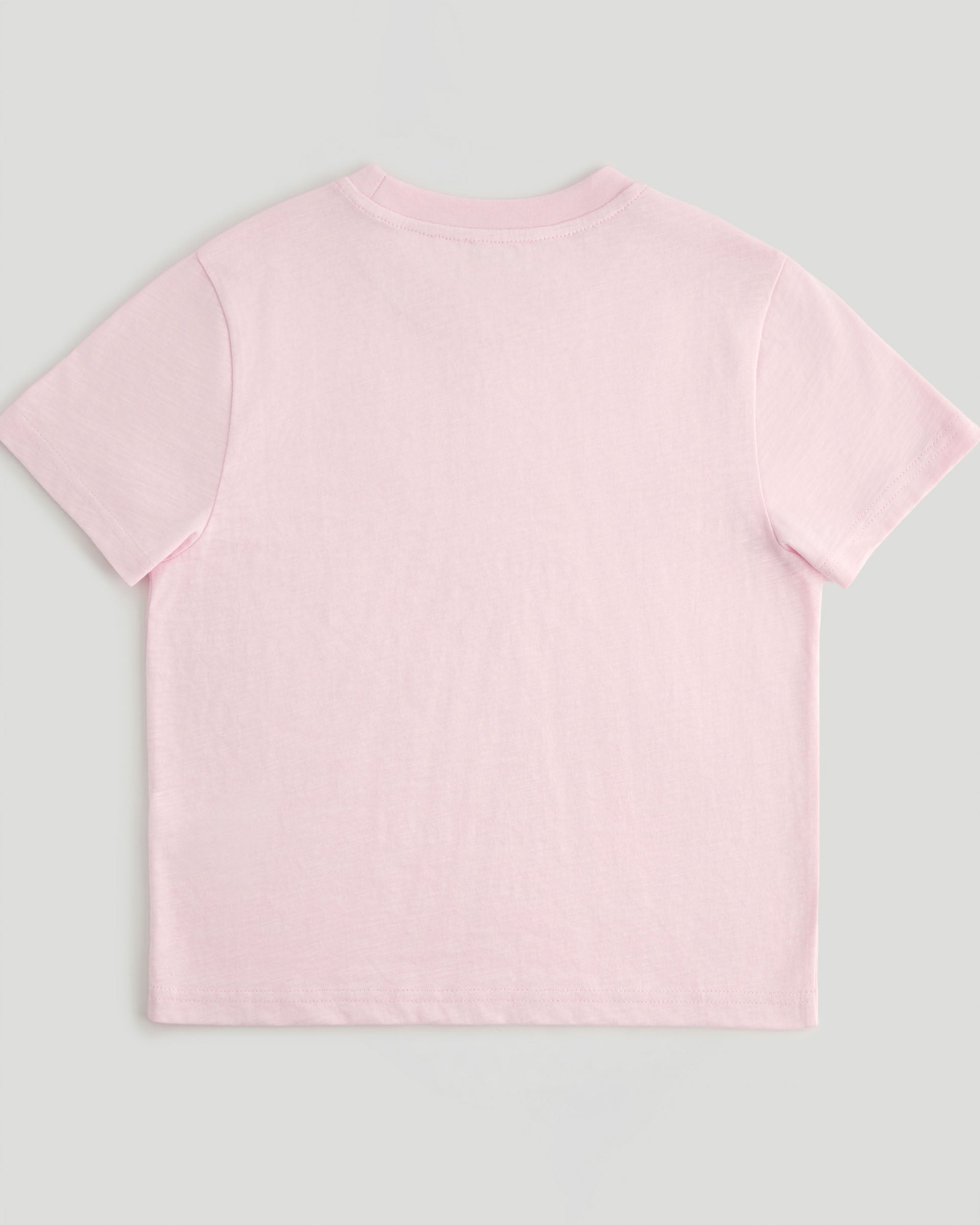 Retro Adanola Sport Classic Slub T-shirt - Soft Pink/Marshmallow White