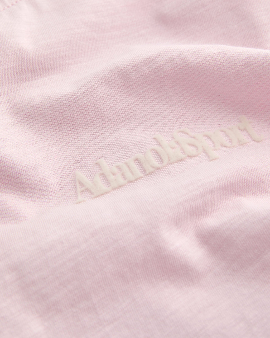 Retro Adanola Sport Classic Slub T-shirt - Soft Pink/Marshmallow White