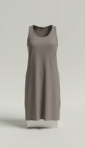Shadow Taupe Longline Tank Top