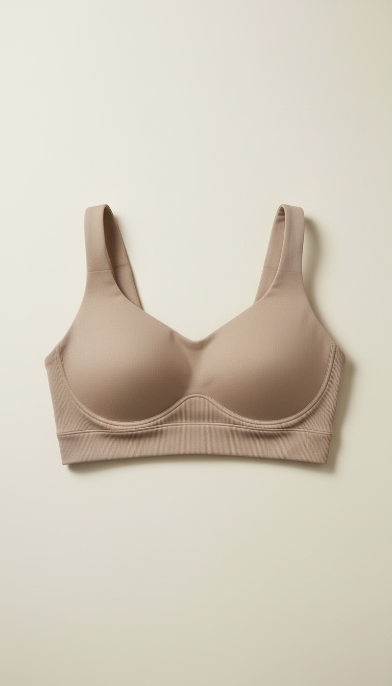 Sculpted Sports Bra Tawny Beige